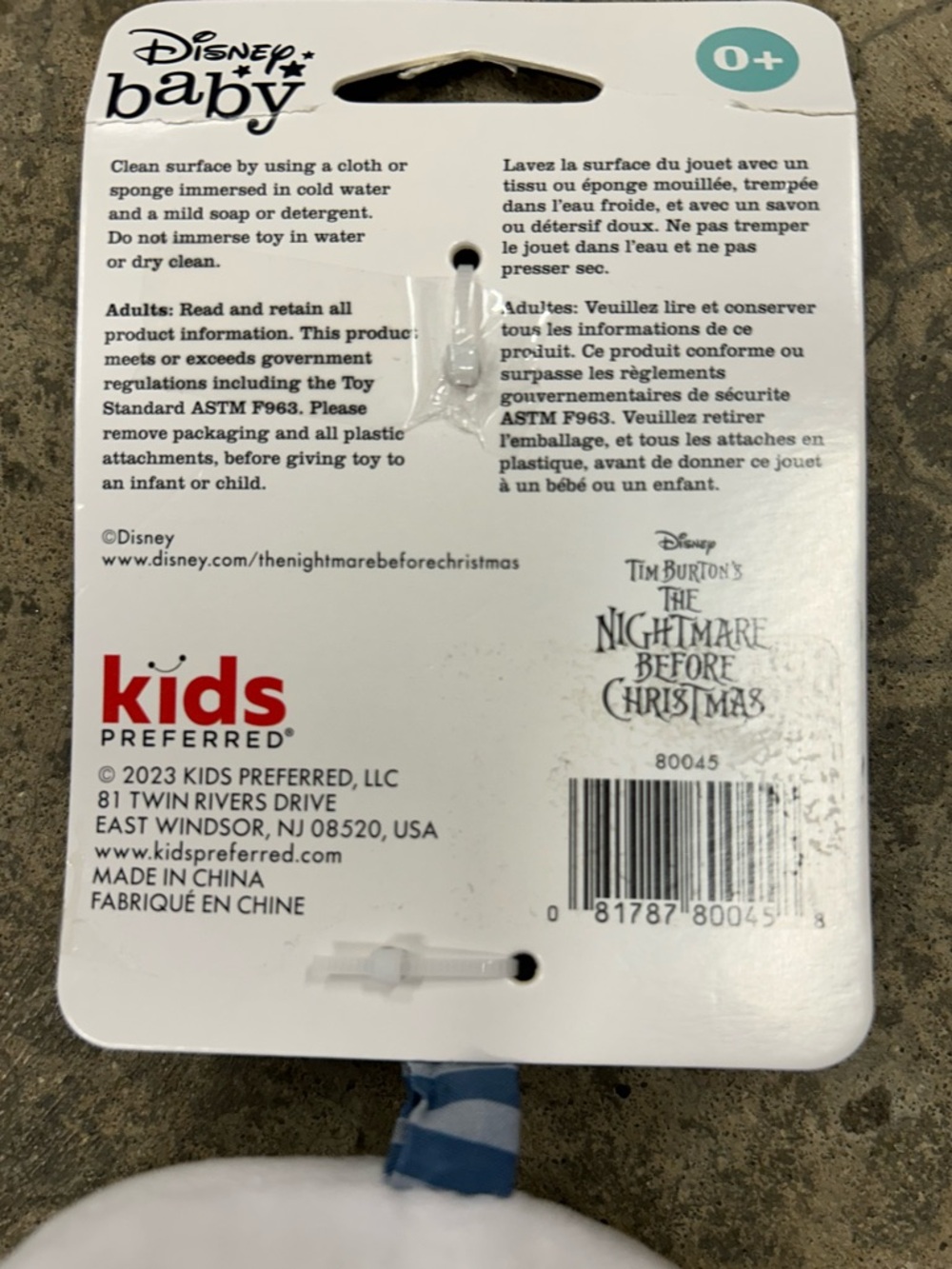 Disney Baby The Nightmare Before Christmas Jack Skellington Activity‎ Toy 0+ - Picture 4 of 4